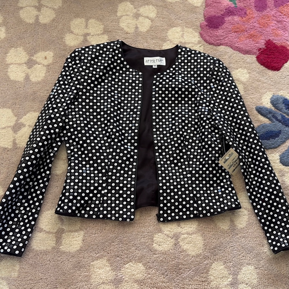 Black and White Sequin Jacket